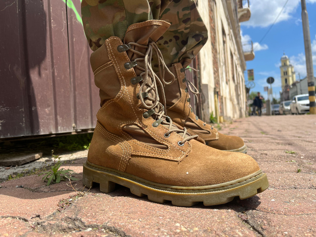 COMBAT BOOTS - USA PANAMA JUNGLE 3.0 - TRU SPEC - USA MILITARY SURPLUS - COYOTE - LIKE NEW