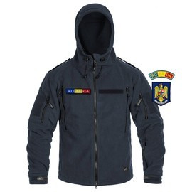 WINTER FLEECE JACKET - PATRIOT - HELIKON TEX - NAVY BLUE - WITH EMBLEMS - ANP
