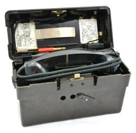 FIELD TELEPHON - BLACK - GERMAN ARMY MILITARY SURPLUS - USED