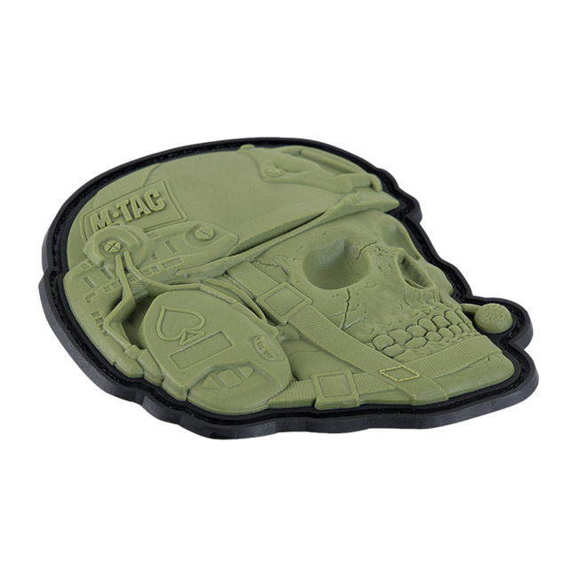 OPERATOR SKULL PATCH - 3D PVC - OLIVE - M-TAC