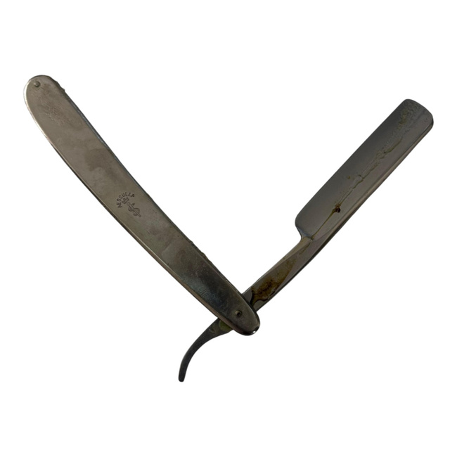 Classic barber razor with AESCULAP engraving - Straight Razor Vintage - Romanian surplus - Collectible item