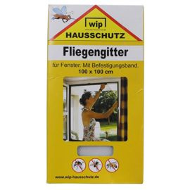 Fly Screen, "Wip", white, fixing strap, 100 x 100 cm