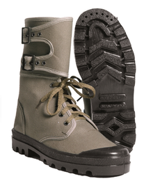 FRENCH OD CANVAS COM. BOOTS W. BUCKLE
