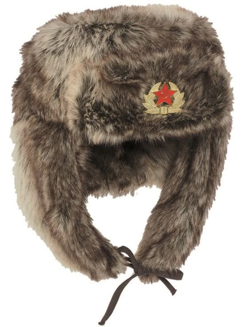 RUSSIAN WINTER CAP - SHAPKA - BROWN