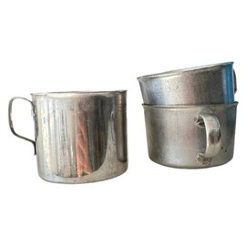 STAINLESS STEEL MUG - VARIOUS VARIANTS - MILITARY SURPLUS ROMANIAN ARMY - USED