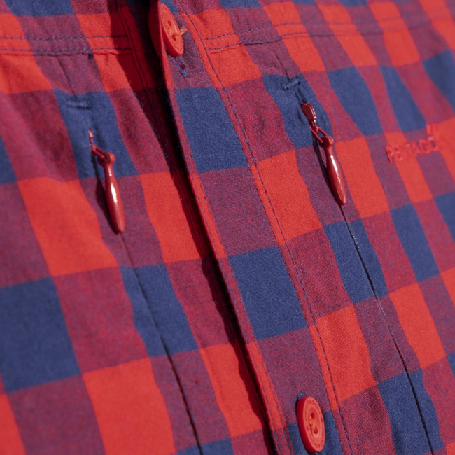 LONG SLEEVE SHIRT - "QT TACTICAL" - PENTAGON® - RED CHECKS