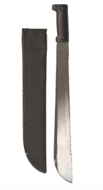 18" STEEL MACHETE WITH SAW BACK