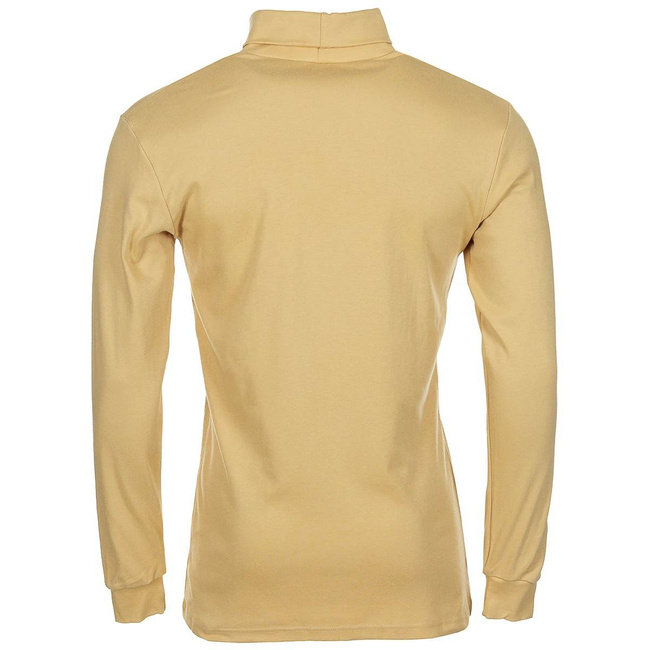 LONG-SLEEVED,ROLL NECK SHIRT  "POLIZEI" - YELLOW - LIKE NEW - LARGE SIZES