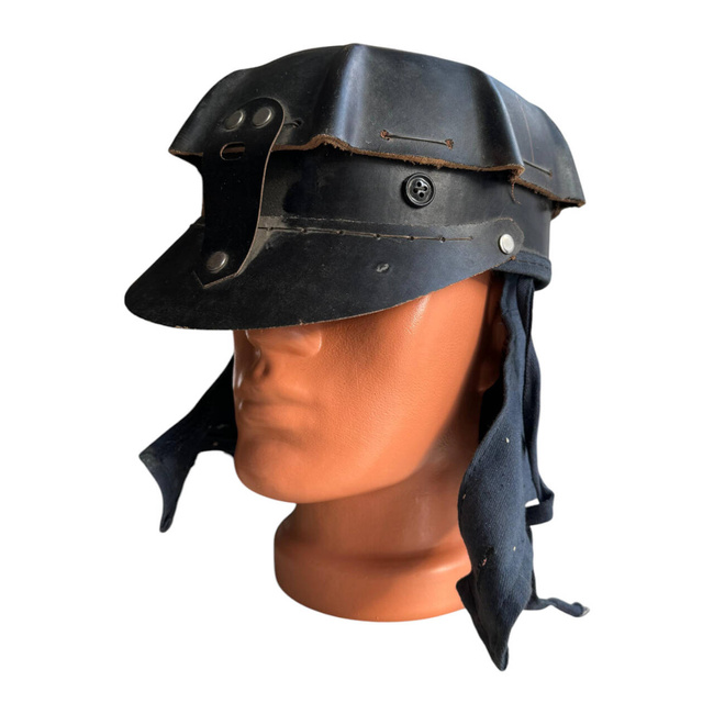 Vintage coal miner turtle helmet, Cold War Era, Romanian Army Surplus