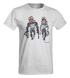 PRINTED T-SHIRT - NAVY SEAL TEAM COUPLE - D.FIVE - GREY
