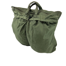VINTAGE HELMET AND FLIGHT GEAR BAG – 50x50 CM – U.S. ARMY MILITARY SURPLUS (USGI) – OD GREEN – USED