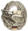 GENUINE GERMAN ARMY METAL BERET BADGE ´PANZER´