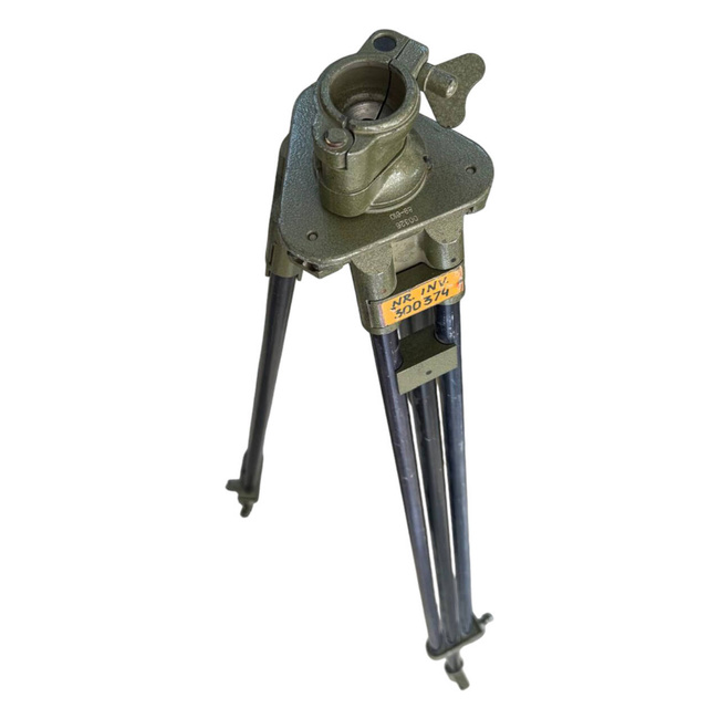 VINTAGE TRIPOD FOR CAMERA - METALLIC - ROMANIAN ARMY MILITARY SURPLUS - BLACK - IN GOOD CONDITION