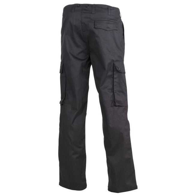 GERMAN TACTICAL TROUSERS, BLACK - LARGE SIZE - MFH