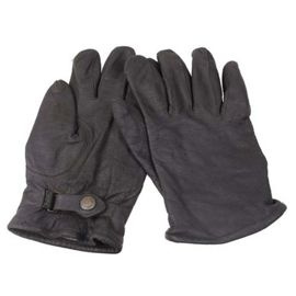 BW LEATHER GLOVES WITH LINING - GREY - USED