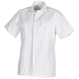 SHORT-SLEEVED SHIRT - DUTCH ARMY NL MILITARY SURPLUS  - WHITE - USED