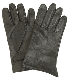 Leather Gloves - Military surplus from the French Army - Black - Like New