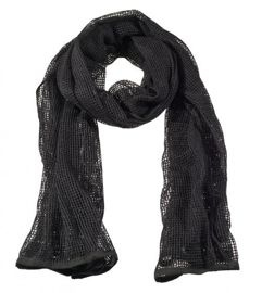 NET SCARF 190 x 90 CM BLACK