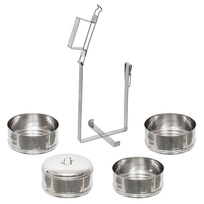 STAINLESS STEEL FOOD CANISTER - 4 PART - MFH®