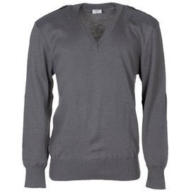 AUSTRIAN PULLOVER - GREY - MILITARY SURPLUS - LIKE NEW