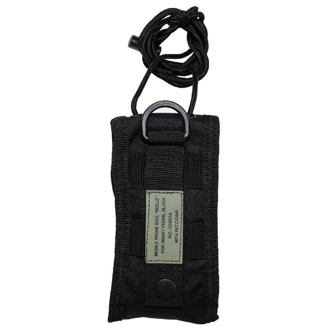 Pouch for phone with „MOLLE"- Black