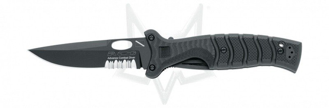 Fox Knives Advanced Rescue and Combat Diver Knife in Black