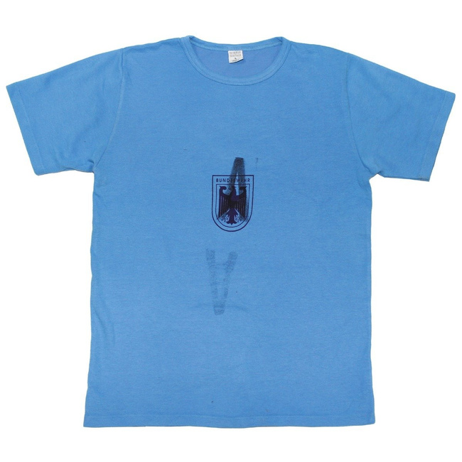 BW sports shirt, with eagle, blue, used