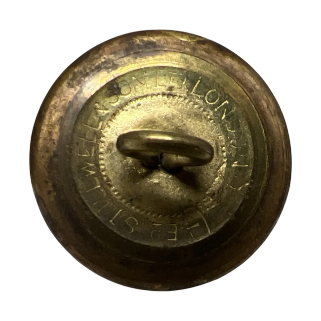 Metal Button - Navy Uniform - Romanian Naval Forces - 16 mm - Anchor Design - Gold - In Good Condition