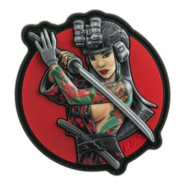 PATCH TACTICAL GIRL 3 WATTERFALL PVC - COLOR - M-TAC
