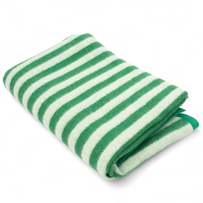 PURE WOOL VINTAGE BLANKET - 140x210 CM - ROMANIAN ARMY MILITARY SURPLUS - USED