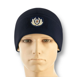 Winter fleece cap with insignia for Officers - Romanian Gendarmerie IJJ/ IGJR - Dark Navy