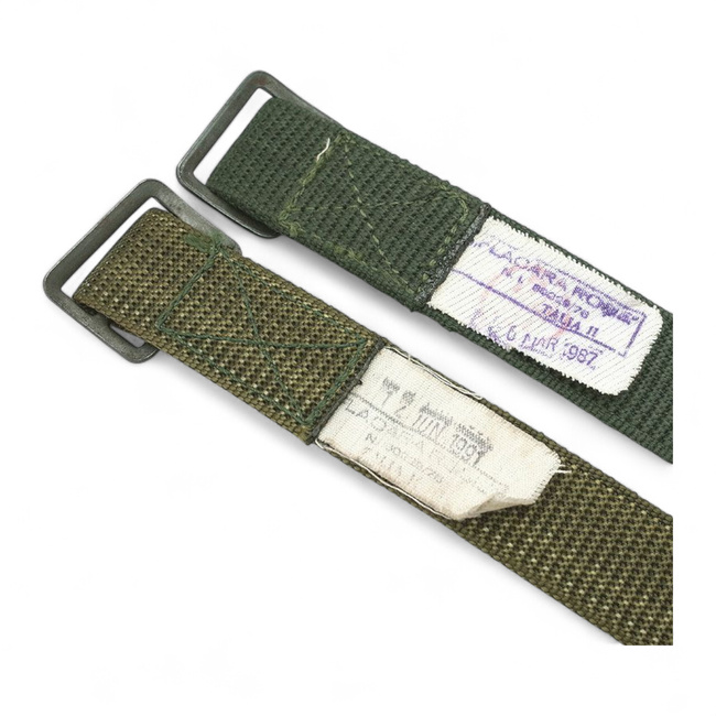 Green textile belt Romanian Army Surplus