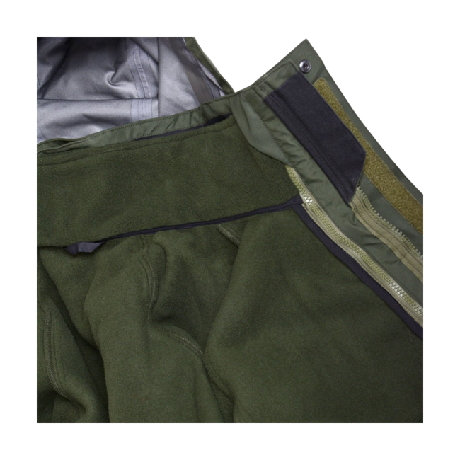 Waterproof jacket with removable fleece lining - Green - New