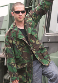 BRITISH FIELD JACKET - DPM CAMO - MILITARY SURPLUS - USED