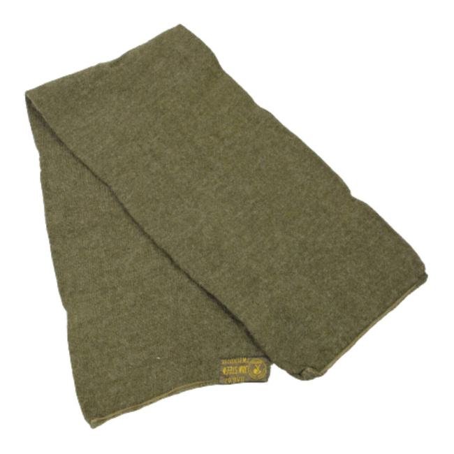 WOOL SCARF - 1960 - GREEN OD - MILITARY SURPLUS - IN GOOD CONDITION
