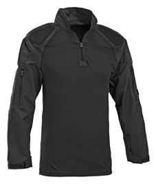Defcon 5 Combat Shirt With Protections Full Sleeves -  Black