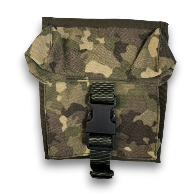 Combat tactical pouch - Military surplus from the Romanian Army - 15x18 cm - Combat Camo M2017 - Like new