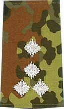 GERMAN ARMY FLECKTARN CAMO/SILVER SHOULDER LOOPS ´STABSHAUPTMANN´