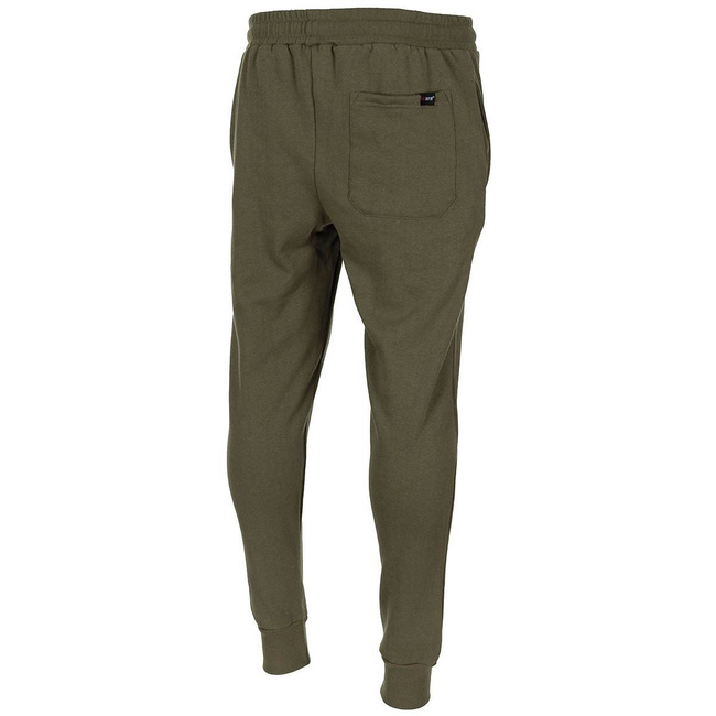 TRACKSUIT PANTS - "JOGGER" - MFH® - OD GREEN