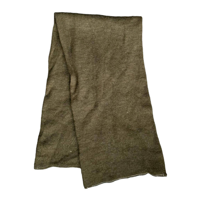WOOL SCARF - 1960 - GREEN OD - MILITARY SURPLUS - IN GOOD CONDITION