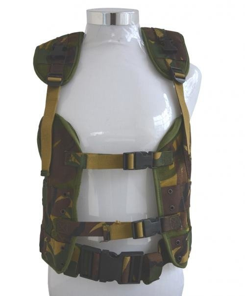 LOAD BEARING TACTICAL VEST - DUTCH ARMY - DPM CAMO - USED