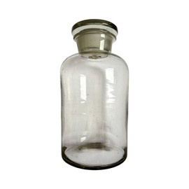 VINTAGE GLASS - 1980 - TRANSPARENT - ROMANIAN ARMY MILITARY SURPLUS - IN GOOD CONDITION