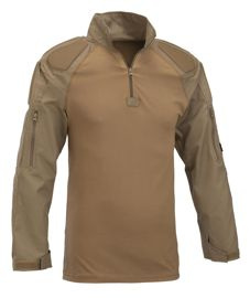 Defcon 5 Combat Shirt With Protections Full Sleeves -  Coyote
