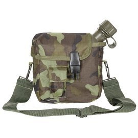 US bottle, 2 qt., angular, with cover, M 95 CZ camo