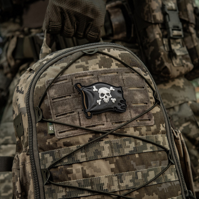 PATCH JOLLY ROGER PVC - BLACK - M-TAC