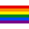 FLAG - 90 x 150 CM - RAINBOW - NEW
