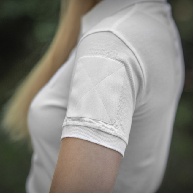 WOMEN'S TACTICAL POLO T-SHIRT - POLO-SHIRT 65/35 LADY - WHITE - M-TAC