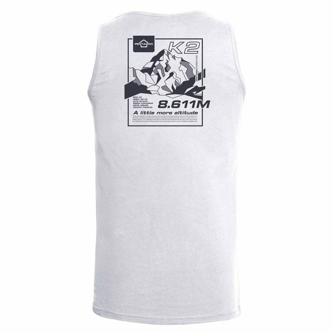 T-SHIRT - ASTIR - "K2 MOUNTAIN" - Pentagon® - WHITE
