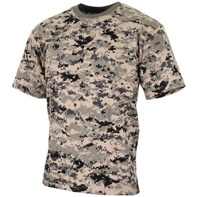 SHORT SLEEVE T-SHIRT - AMERICAN ARMY STYLE - MFH® - DIGITAL URBAN CAMOUFLAGE