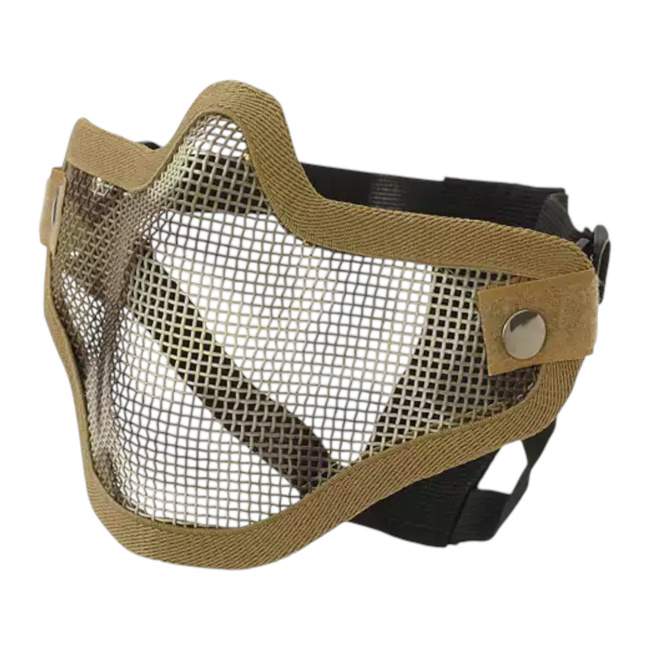 STEEL PROTECTIVE HALF-FACE MASK V.1 - COYOTE/CAMO - CS 